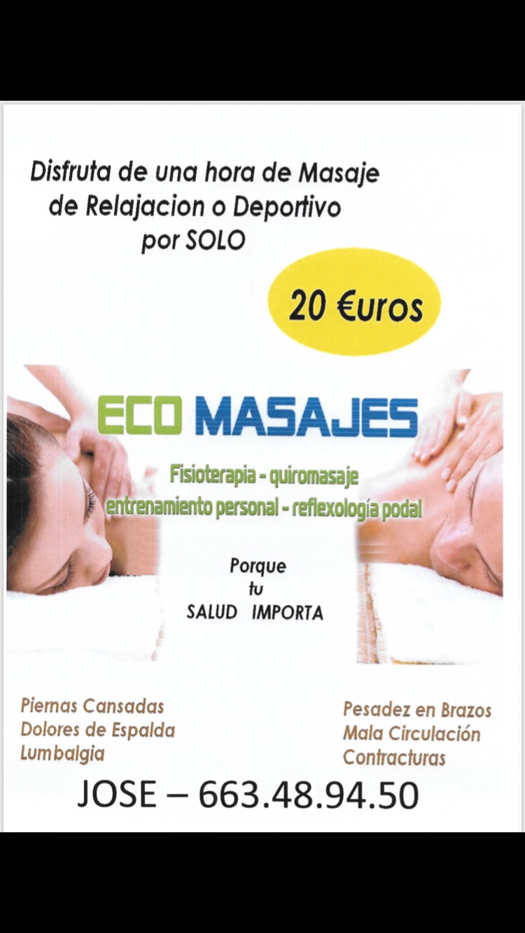 masajistas-terapeuticos madrid Quiromasajista y masajista deportivo 20€