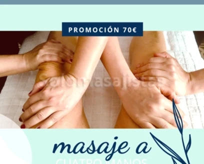 solomasajistas Masajes Terapéuticos							 MASAJE A CUATRO MANOS 80€