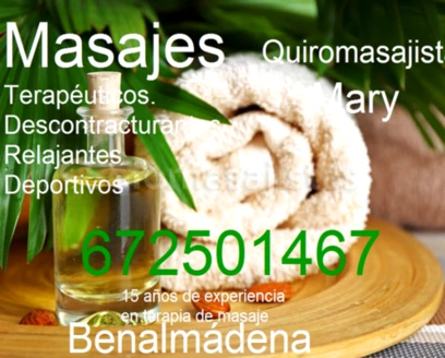 solomasajistas Masajes Terapéuticos							Málaga MASAJISTA TITULADA BENALMADENA 