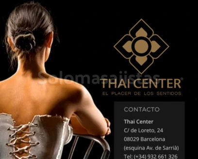 solomasajistas Masajistas sensitivas                Barcelona Thai Center ... EL PLACER DE LOS SENTIDOS 932661326