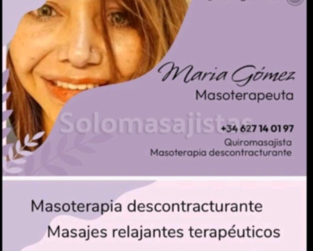 solomasajistas Masajistas Madrid Masajista profesional maria 627140197